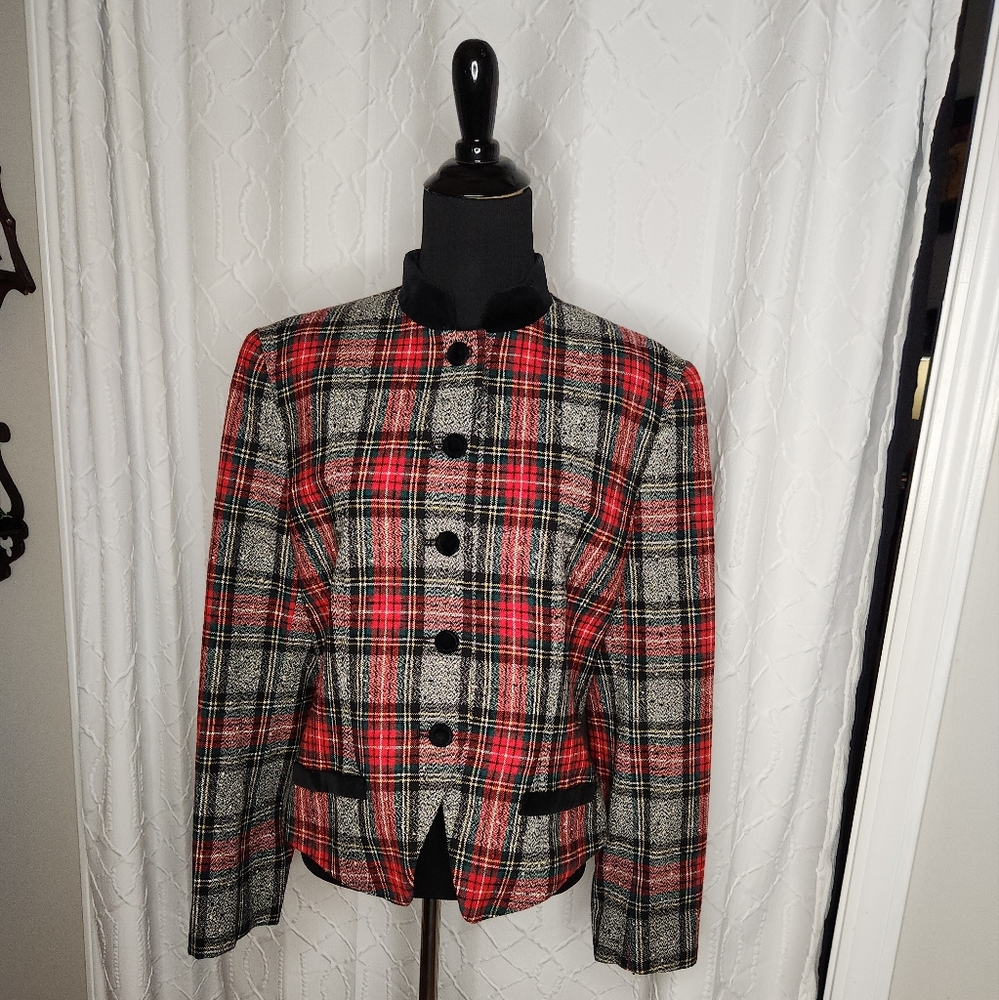 Pendleton Vintage Wool Tartan Jacket Size 8